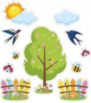 Opakowanie Dekoracje okienne - Wiosenny krajobraz 11el XL