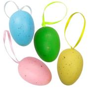 Opakowanie Dekoracje plastikowe zawieszki jajka 40x60mm 5szt