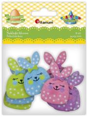 Opakowanie Dekoracje samoprzylepne filcowe 3D zajączki 8szt