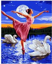 Opakowanie Diamentowa Mozaika Baletnica i łabędzie NO-1007763
