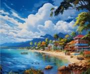 Diamentowa Mozaika Domki na tropikalnej plaży NO-2000287. Wydawca: Norimpex. Dadada.pl Opakowanie Diamentowa Mozaika Domki na tropikalnej plaży NO-2000287