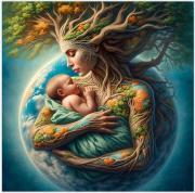 Opakowanie Diamentowa Mozaika Kobieta Matka ziemia z dzieckiem NO-2003085