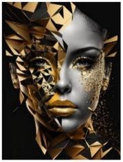 Opakowanie Diamentowa Mozaika Kobieta w złocie NO-1009647