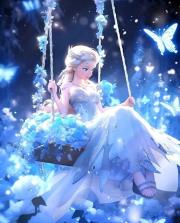 Diamentowa Mozaika Księżniczka lodowa na huśtawce z motylami NO-2001401. Wydawca: Norimpex. Dadada.pl Opakowanie Diamentowa Mozaika Księżniczka lodowa na huśtawce z motylami NO-2001401