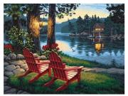 Diamentowa Mozaika Ławeczka nad jeziorem NO-1007110. Wydawca: Norimpex. Dadada.pl Opakowanie Diamentowa Mozaika Ławeczka nad jeziorem NO-1007110