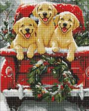 Opakowanie Diamentowa mozaika - Psia przejażdżka 40x50cm