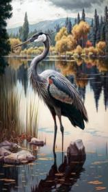 Opakowanie Diamentowa Mozaika Ptaki Żuraw NO-2002219