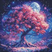 Diamentowa mozaika - Sylwetka drzewa 40x40cm. Wydawca: Ideyka. Dadada.pl Opakowanie Diamentowa mozaika - Sylwetka drzewa 40x40cm