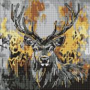 Diamentowa mozaika - Złoty jeleń 40x40cm. Wydawca: Ideyka. Dadada.pl Opakowanie Diamentowa mozaika - Złoty jeleń 40x40cm