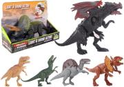 Opakowanie Dinozaur figurka ryczy i świeci mix