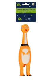 Dinozaur gumowy dla Psa dźwięk. Wydawca: Trik&Roll. Dadada.pl Opakowanie Dinozaur gumowy dla Psa dźwięk