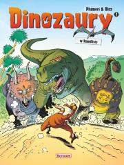 Okładka książki Dinozaury w komiksie T.1 (wyd. 2025)