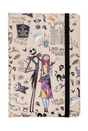 Opakowanie DISNEY BURTON'S - NOTES A5 / 80 K. LINIA Z GUMKĄ - WZÓR 1 - NIGHTMARE