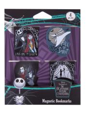 Opakowanie DISNEY BURTON'S - ZAKŁADKI MAGNETYCZNE 4 szt MIX - WZÓR 1 - NIGHTMARE