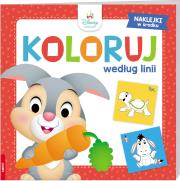Okładka książki Disney Maluch Koloruj Według Linii