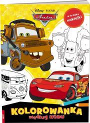 Okładka książki Disney Pixar. Auta. Kolorowanka według kodu