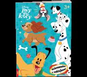 Okładka książki Disney Psy & Koty Kolorowanka z naklejkami NA-9148