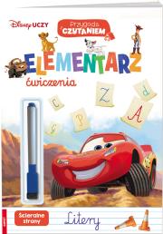 Okładka książki Disney Uczy Przygoda z Czytaniem Elementarz Ćwiczenia
