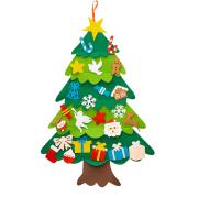 Opakowanie Diy filcowa choinka z ozdobami 71x90cm 25el