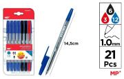 Opakowanie Długopis 1.0mm 21szt MIX