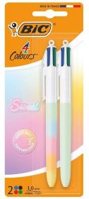 Opakowanie Długopis 4 Colors Sweet Pastel 1mm mix 2szt BIC