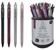 Opakowanie Długopis auto czarny z grip. EASY Academy (36szt)