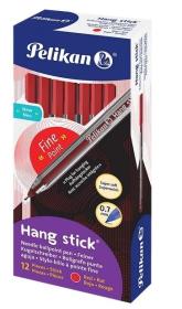 Opakowanie Długopis Hang Stick 0,7mm czerwony (12szt) PELIKAN