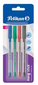 Opakowanie Długopis Hang Stick 1mm 4 kolory PELIKAN