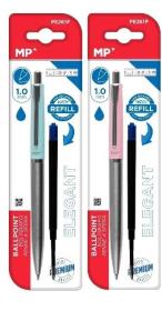 Opakowanie Długopis metalowy 1,0mm niebieski MIX