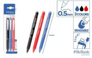Długopis ścieralny mix kolorów 3szt. Wydawca: BeBasic. Dadada.pl Opakowanie Długopis ścieralny mix kolorów 3szt