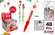Opakowanie Długopis ścieralny z nakładką świąteczny (48szt)