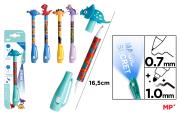 Opakowanie Długopis Szpiegowski UV z podwójną końcówką 0.7/1.0mm Dinozaury 1szt.mix
