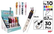 Opakowanie Długopis wielokolorowy 10w1 0.7mm zwierz. (30szt)