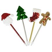 Długopis z cekinowymi ozdobami świątecznymi MIX. Wydawca: ARPEX. Dadada.pl Opakowanie Długopis z cekinowymi ozdobami świątecznymi MIX