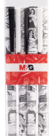 Długopis żelowy 0.5mm Manga nieb 4szt M&G. Wydawca: M&G. Dadada.pl Opakowanie Długopis żelowy 0.5mm Manga nieb 4szt M&G