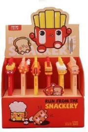 Opakowanie Długopis żelowy Fast Food 0,5mm nieb (36szt)