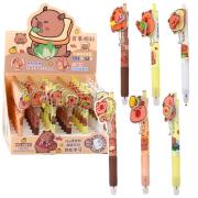 Opakowanie Długopis żelowy kapibara z ozdobą (36szt)