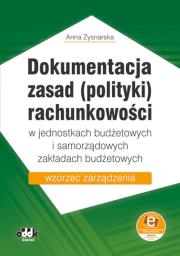 Okładka książki Dokumentacja zasad (polityki) rachunkowości w jednostkach budżetowych i samorządowych zakładach budżetowych