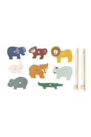 Drewniana gra w wędkowanie zwierzątka. Wydawca: Trixie Baby. Dadada.pl Opakowanie Drewniana gra w wędkowanie zwierzątka