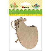 Opakowanie Drewniana zawieszka kura 62x100mm 3szt.