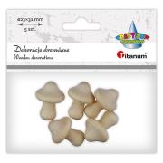 Opakowanie Drewniane grzybki 23x30mm 5szt