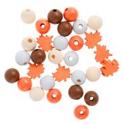Drewniane koraliki jesienne 16mm 30szt. Wydawca: Dalprint. Dadada.pl Opakowanie Drewniane koraliki jesienne 16mm 30szt