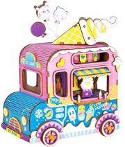 Opakowanie Drewniane Puzzle 3D Pozytywka Lodziarnia