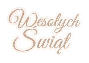 Opakowanie Drewniany napis: Wesołych Świąt 2 wzory 5szt