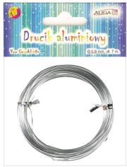 Opakowanie Drucik aluminiowy srebrny 0,8mm/7 DA-0807
