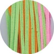 Opakowanie Druciki pluszowe pastelowo-neonowe 6mmx30cm 40szt