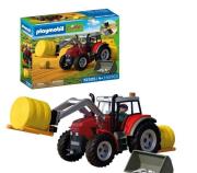 Opakowanie Duży traktor z belami siana