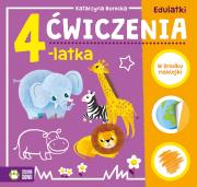 Edulatki. Ćwiczenia 4-latka. Autor: Opracowanie zbiorowe. Dadada.pl Okładka książki Edulatki. Ćwiczenia 4-latka