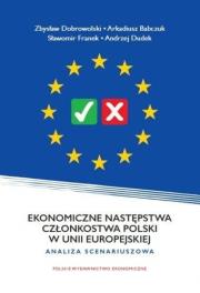 Okładka książki Ekonomiczne następstwa członkostwa Polski w Unii..