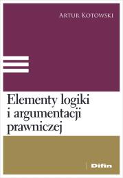 Okładka książki Elementy logiki i argumentacji prawniczej